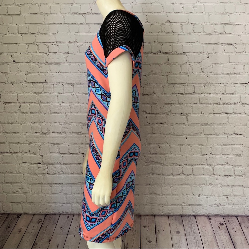Absolute Angel Aztec tribal print colorful midi dress - Picture 4 of 6